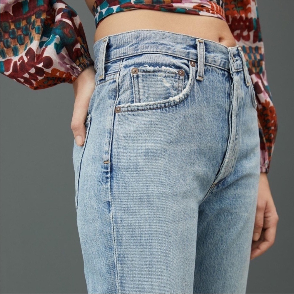 AGOLDE Riley Ripped Jeans Sz 25 - Picture 4 of 13